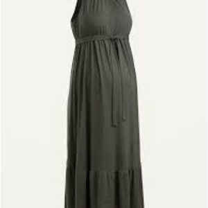 Old Navy Maternity Sleeveless Tie-Belt Maxi Dress